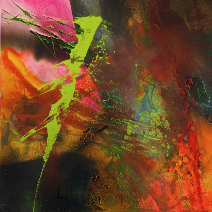 Abstrakte Kunst | Lovely green | 70x70cm | © Ingrid Studer Fineart